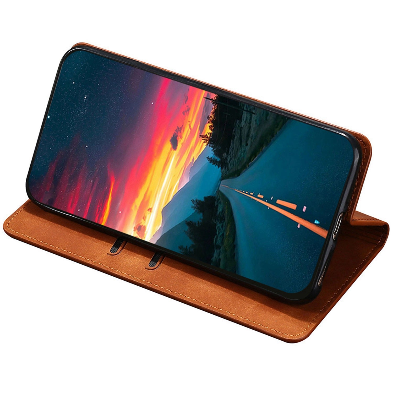 For Google Pixel 7a Drop-proof PU Leather Phone Case with Card Holders Skin-touch Feeling Magnetic Auto-absorbed Stand Flip Folio Phone Cover For Google Pixel 7a Drop-proof PU Leather Phone Case with Card Holders Skin-touch Feeling Magnetic Auto-absorbed Stand Flip Folio Phone Cover